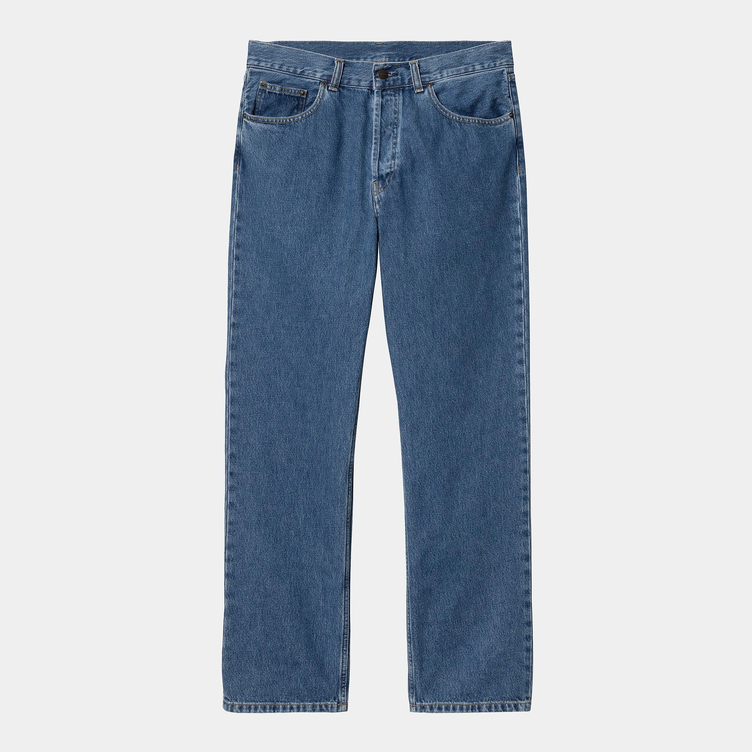 PANTALON NOLAN PANT - BLUE HEAVY STONE WASH - CARHARTT WIP CHEZ Klubb LE MANS