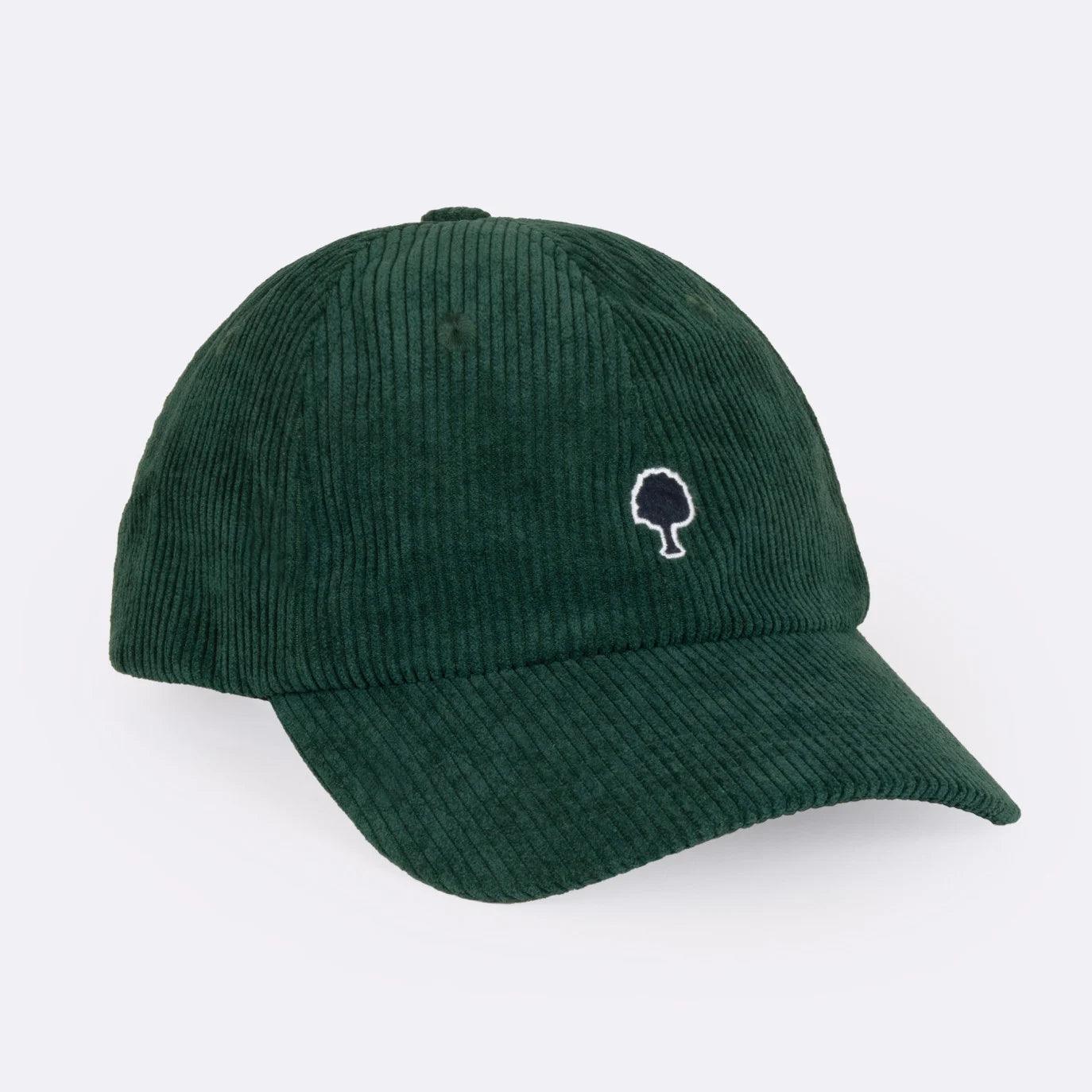 CASQUETTE VELOURS COTELÉ VERTE