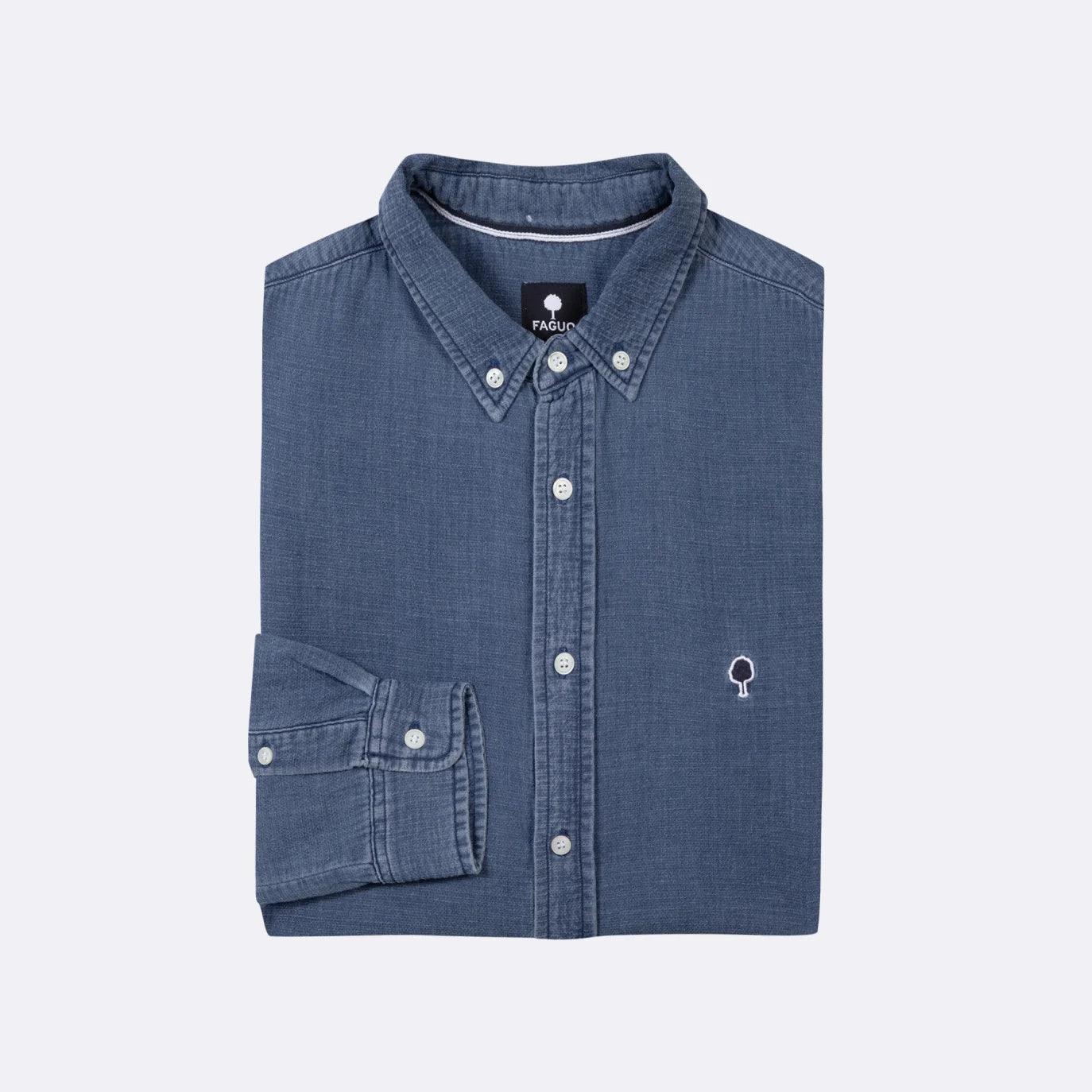 CHEMISE DENIM FONCÉ FAGUO -  Klubb