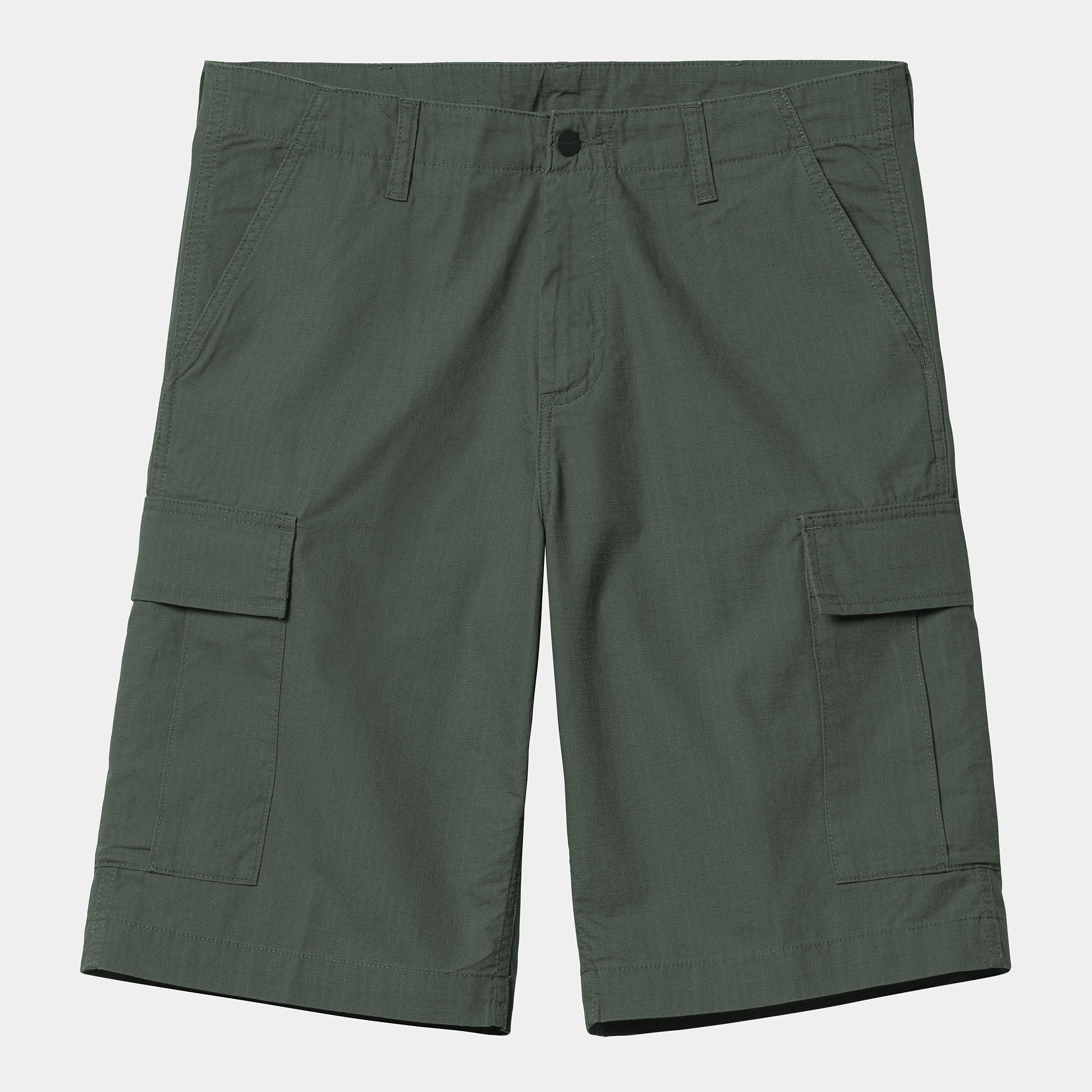 SHORT SHORT CARGO REGULAR - DUCK GREEN RINSED - CARHARTT WIP CHEZ Klubb LE MANS