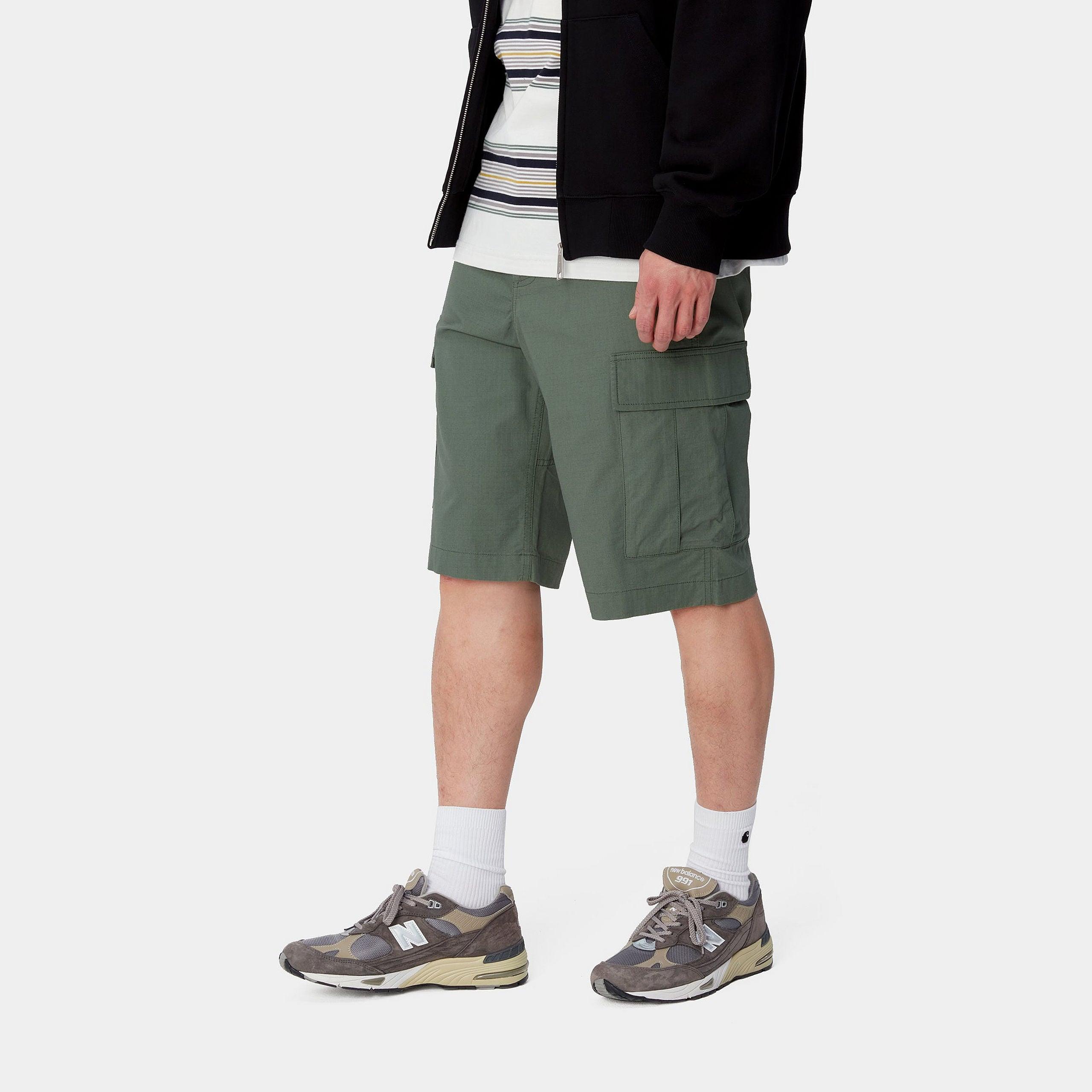 SHORT SHORT CARGO REGULAR - DUCK GREEN RINSED - CARHARTT WIP CHEZ Klubb LE MANS