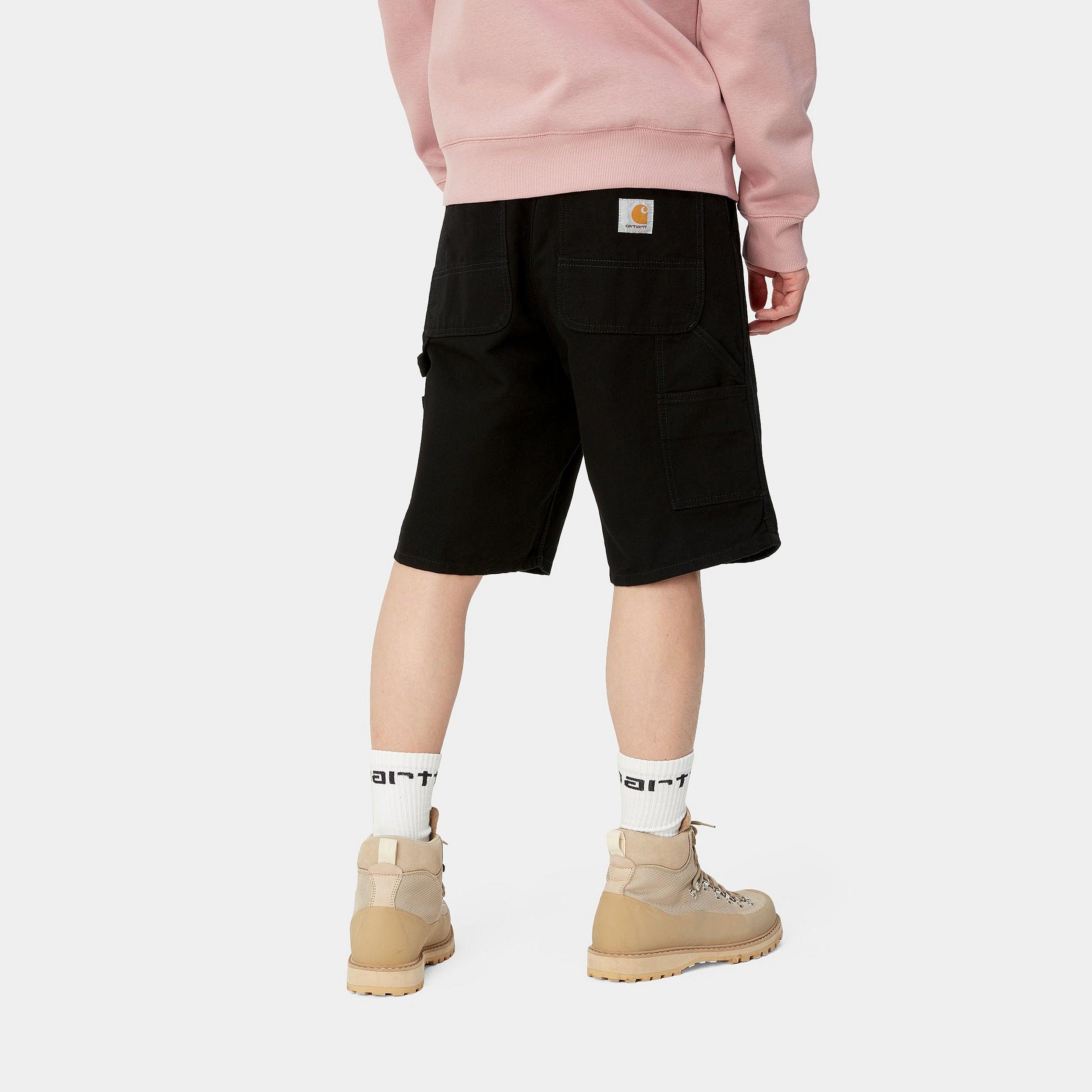 SHORT SHORT SINGLE KNEE - BLACK RINSED - CARHARTT WIP CHEZ Klubb LE MANS