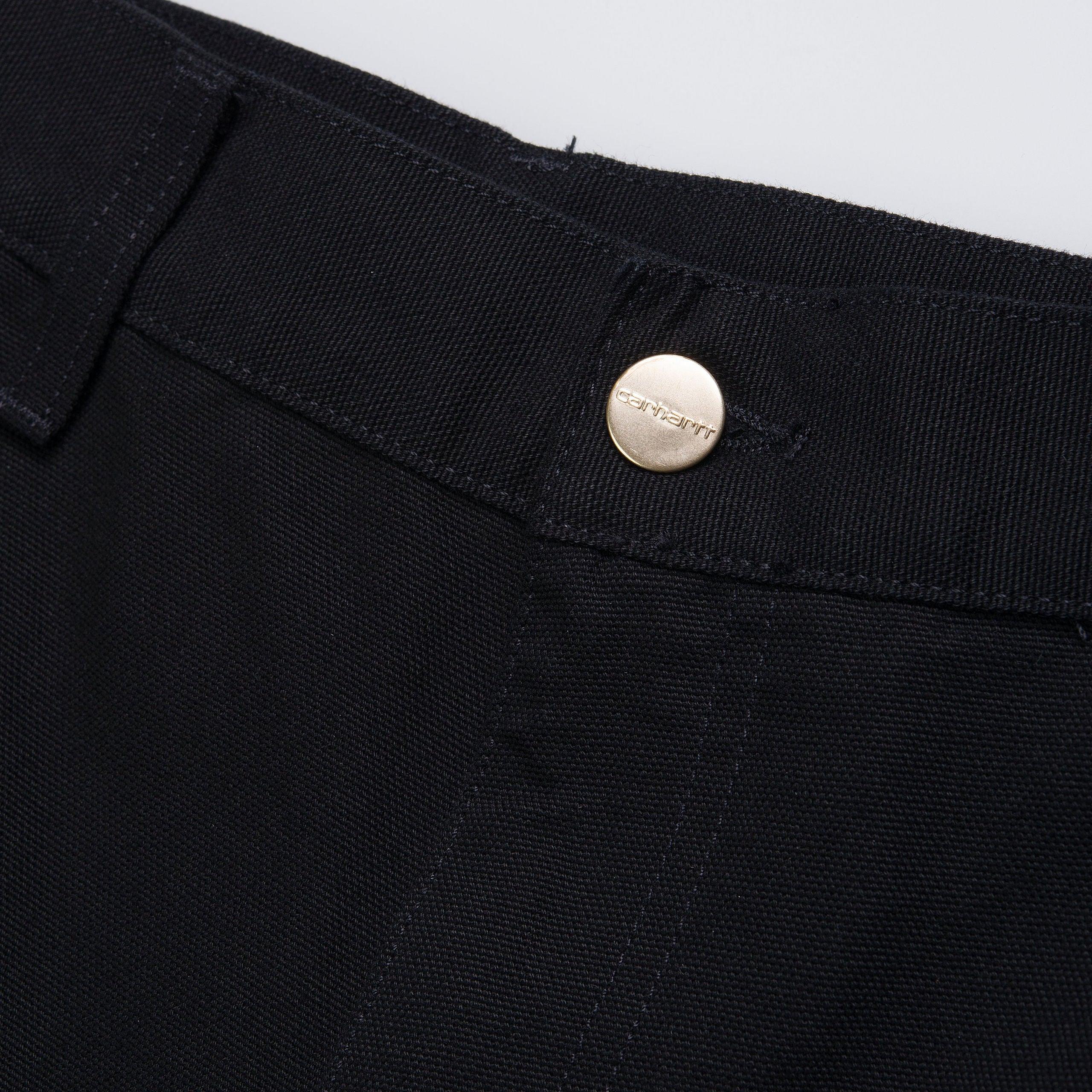 SHORT SHORT SINGLE KNEE - BLACK RINSED - CARHARTT WIP CHEZ Klubb LE MANS