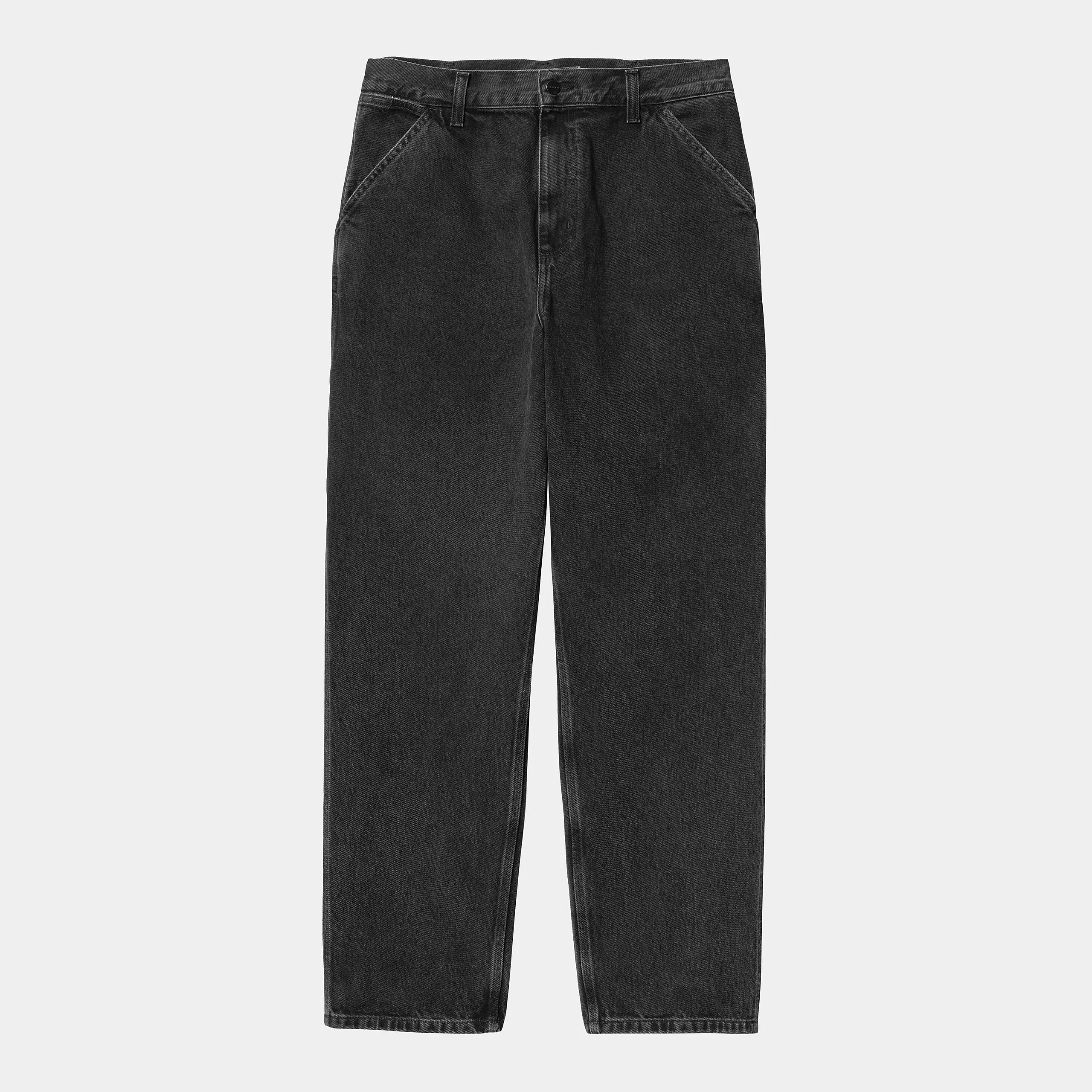 SINGLE KNEE PANT - BLACK STONE WASHED CARHARTT WIP -  Klubb