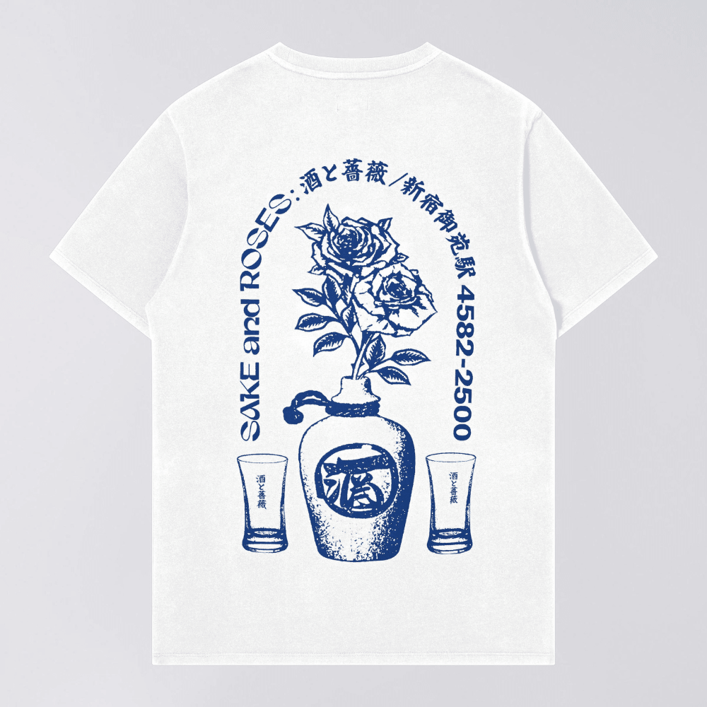 T-SHIRT SAKE AND ROSES