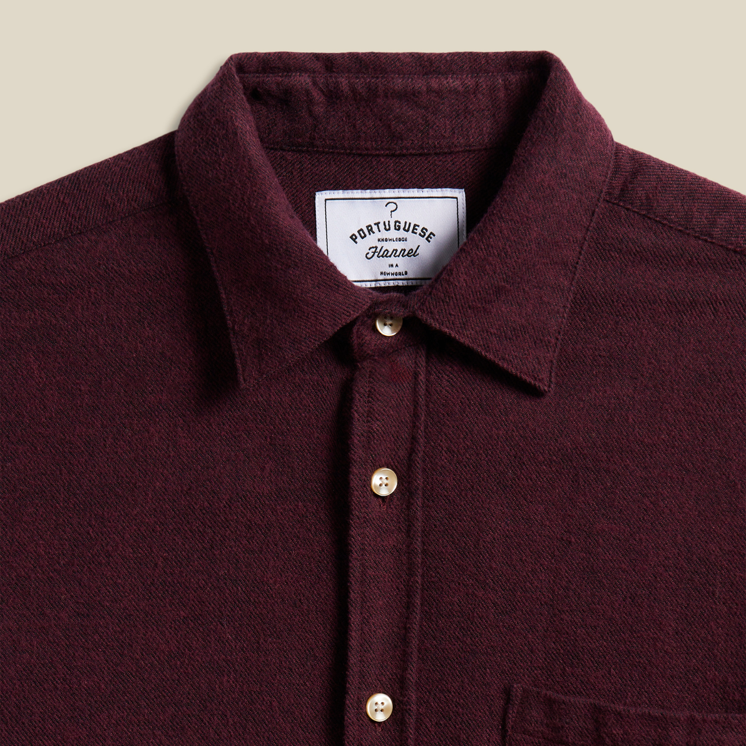 CHEMISE TECA BORDEAUX PORTUGUESE FLANNEL -  Klubb