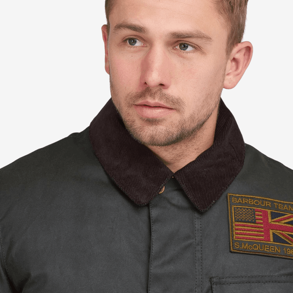 VESTE VESTE WORKERS WAX STEVE MCQUEEN - BARBOUR INTERNATIONAL CHEZ Klubb LE MANS