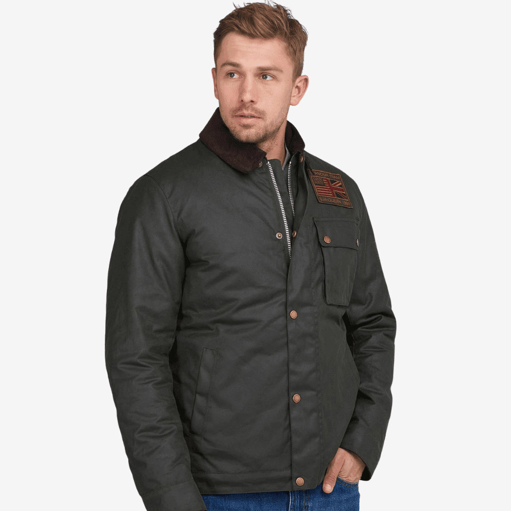 VESTE VESTE WORKERS WAX STEVE MCQUEEN - BARBOUR INTERNATIONAL CHEZ Klubb LE MANS