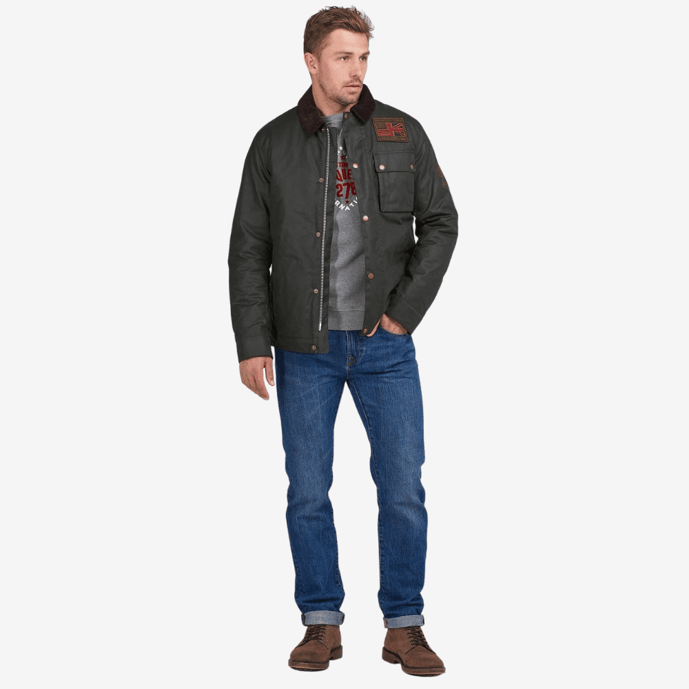 VESTE VESTE WORKERS WAX STEVE MCQUEEN - BARBOUR INTERNATIONAL CHEZ Klubb LE MANS