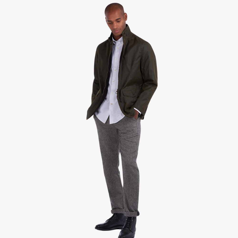 VESTE LUTZ WAX OLIVE